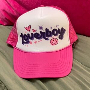 Loverboy Pink Trucker Hat - Cute Graphic Cap